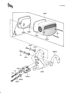 KZ1000 Taillight unit ass`y