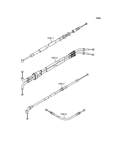 ZX1200 Тросы управления