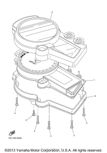 YZF-R6S Приборы