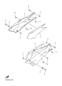 FJR1300 Боковые обтекатели