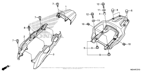 VFR1200X (DCT) Rear Cowl + Carrier
