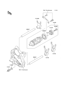 ZR1000 Переключение / вилка переключения