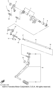 FZS1000NC Вал переключения