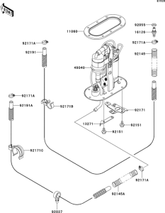 ZX1200 Топливный насос