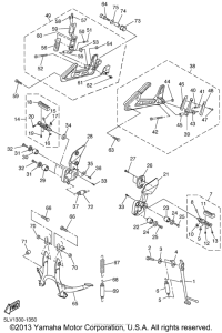FZS1000P Подножки