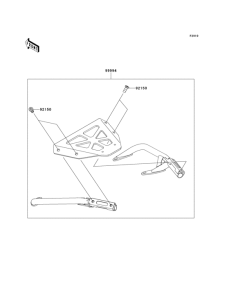 KLE650 Accessory(top case stay)