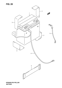 GZ250 Аккумулятор