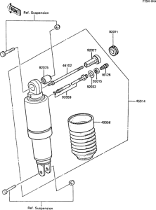 ZX600 Амортизатор