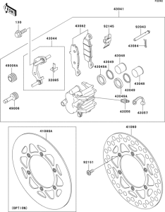  Front brake(kx85-a3 / b3)