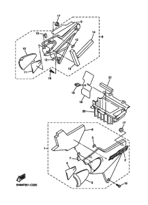 XJR1300 Боковая крышка