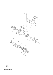 TZR50 Crankshaft & piston