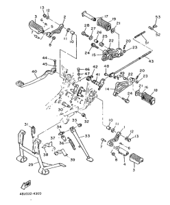 SR500 Stand. footrest