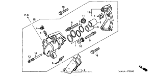 VT1100C Передний суппорт