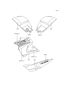 KLE500 Decals(red)(kle500-a6)