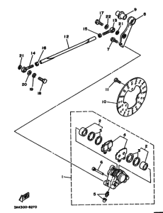 TZ250U Задний суппорт