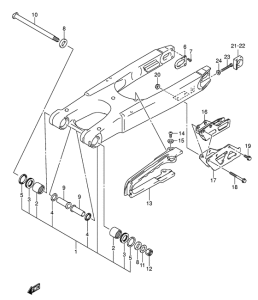 RM-Z450 Маятник задний