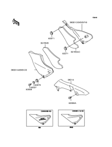 ZR1100 Боковые обтекатели