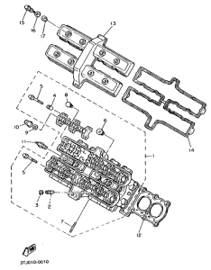 FZR400RR Головка цилиндров