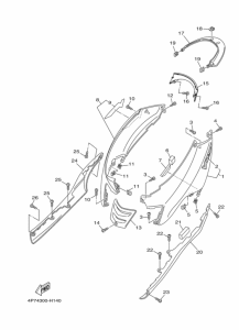XC125E Боковая крышка