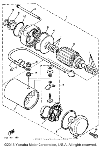 XJ550RJ Стартер