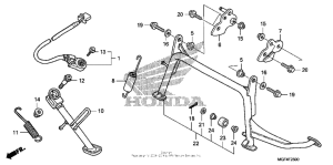 FSC600 (ABS) Подножка