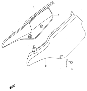 RMX50 Обтекатель задний