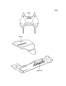 ZX400 Наклейки
