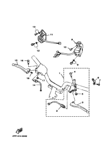 XC125TR Interruptor  manillar&palanc