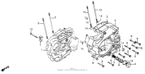 XR185 Картер двигателя