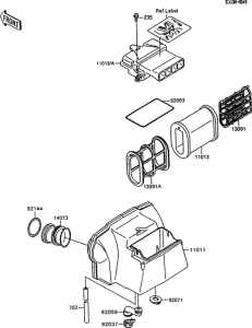 ZX600 Воздушный фильтр