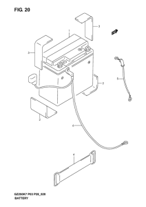 GZ250 Аккумулятор