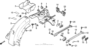 VF1100S Задний бампер