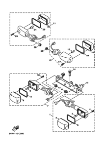 XC125V YJ125X Проблесковый световой сигнал