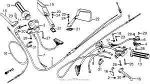 NH80 Control levers + switches + cables