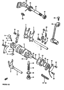 DR125 Переключение передач
