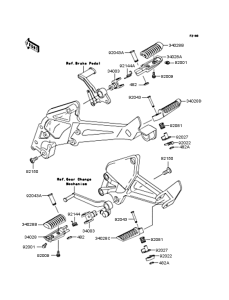 ZR250 Подножки