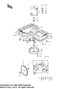 KZ1000 Oil pump / oil filter / oil pan