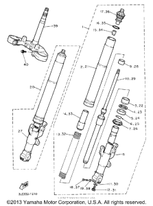 FZR1000EC Передняя вилка