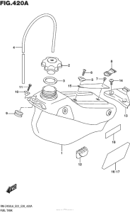 RM-Z450 Топливный бак
