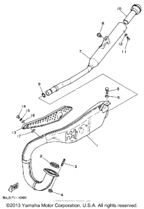 RT100E Выхлопная система