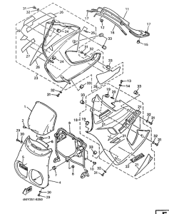XTZ660 Обтекатель 1
