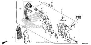 CTX1300 (ABS) Передний тормозной суппорт левый
