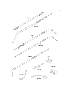 ZX600 Тросы управления