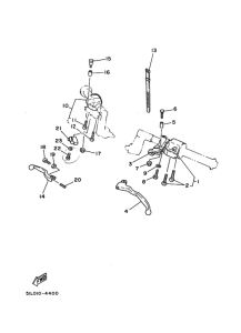 RZ350RR ﾊﾝﾄﾞﾙｽｲﾂﾁ. ﾚﾊﾞｰ