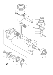 RM250 Вал коленчатый