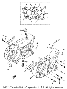 YZ360A Картер двигателя