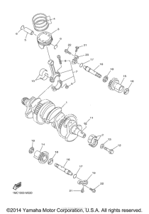 FJR1300 Коленчатый вал и Поршень