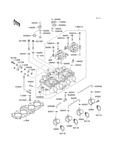 ZX500 Головка цилиндров