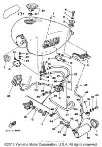 XV250 Топливный бак
