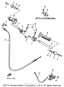 FZR750RT Handlebar-cable